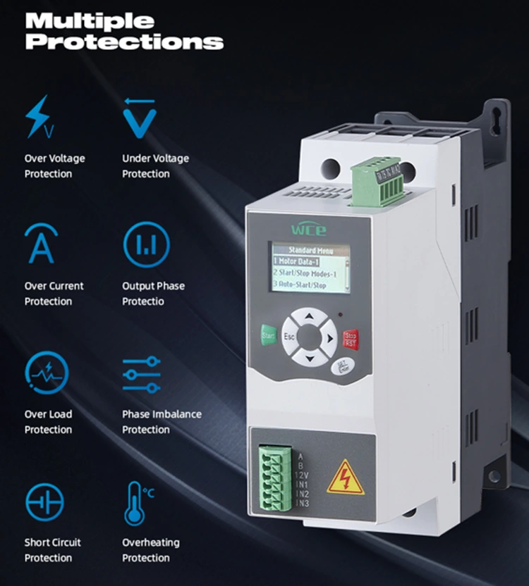 10HP 15HP 20HP Built in Bypass Soft Starter